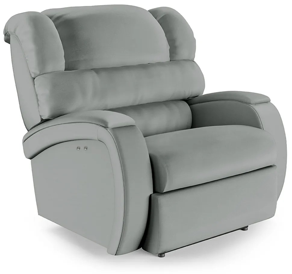 Poltrona do Papai Reclinável Napoli Power Touch Massagem PU FH1 - D'Rossi - Cinza