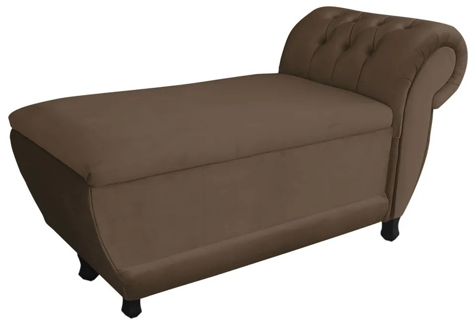 Recamier Goya Veludo M11- D'Rossi - Marrom