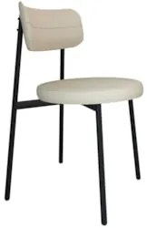 Cadeira de Jantar Estofada Kit 4 Nyka M25 Linho Areia - Mpozenato