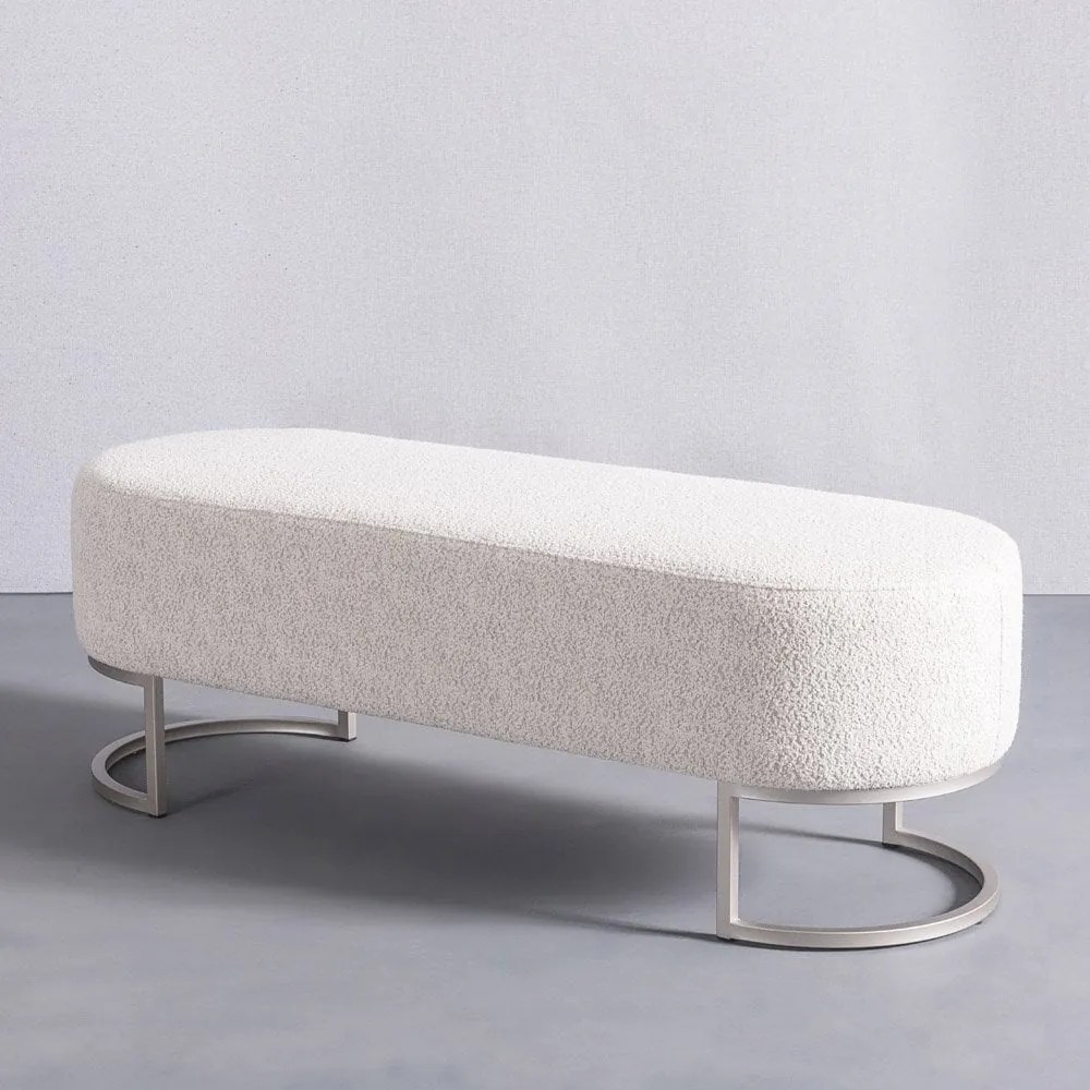 Recamier Zhayo Estofado Base Aço Carbono Pintura Metalizada