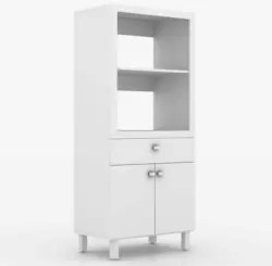 Armário Cozinha 68cm Torre Quente BL3305 Branco - Tecno Mobili