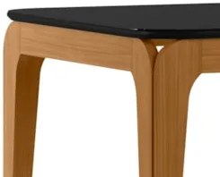 Mesa de Jantar Retangular 180cm 8 Lugares Yuma Ypê/Preto N02 - Mpozena