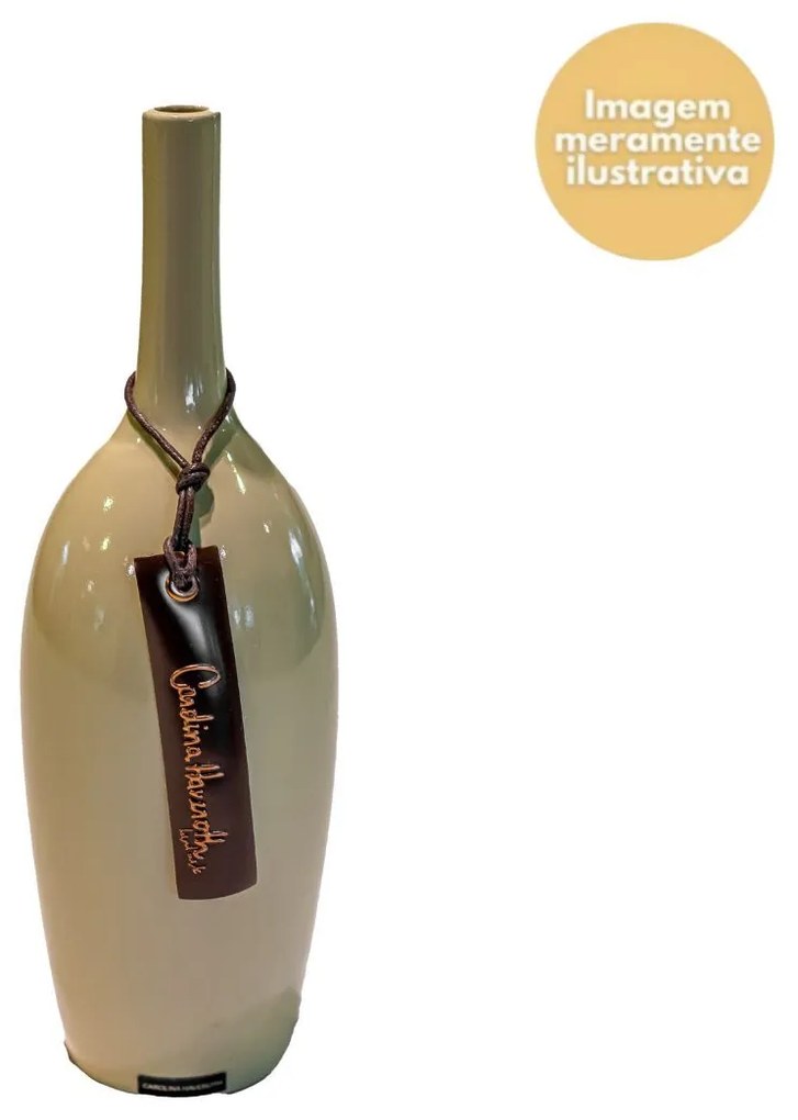 Vaso Garrafa P - Bamboo Alto Brilho