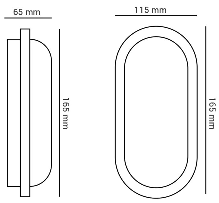 Luminária Tipo Tartaruga Oval 16,5X11,5X6,5Cm Led 15W 6000K Ip65 |Opus...