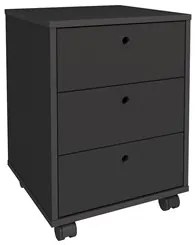 Conjunto Escritório Home Office 4 Peças Nil A06 Preto - Mpozenato