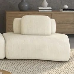 Sofá Modular 174cm Living Sala de Estar Moby Linho Cru Z08 - Mpozenato