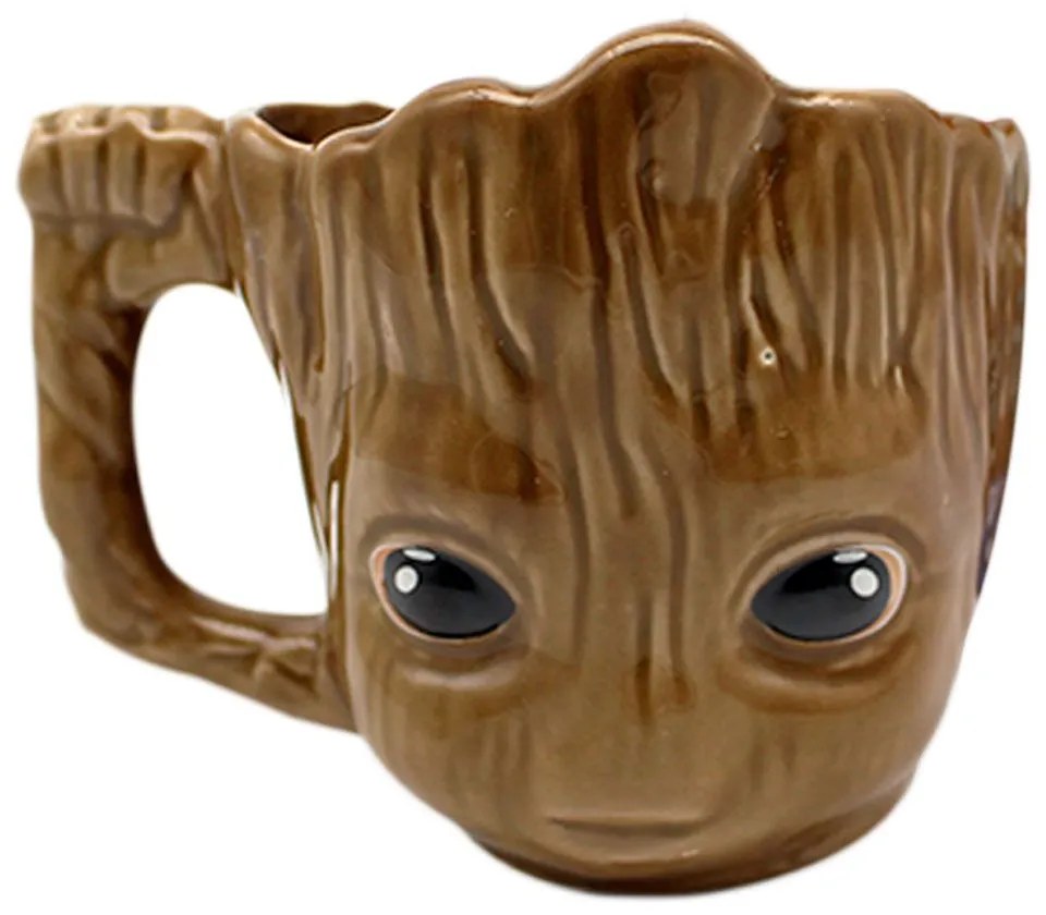 Caneca Porcelana 3D Baby Groot - 350 ml