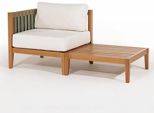 Conj Aurora Poltrona Canto Areia com Mesa Lateral - 78457 Sun House