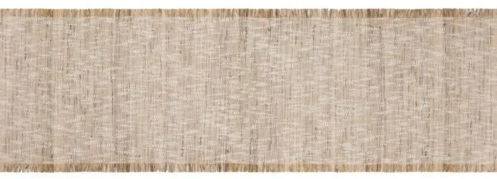 Caminho De Mesa Franjas Natural 160 Cm - Copa & Cia