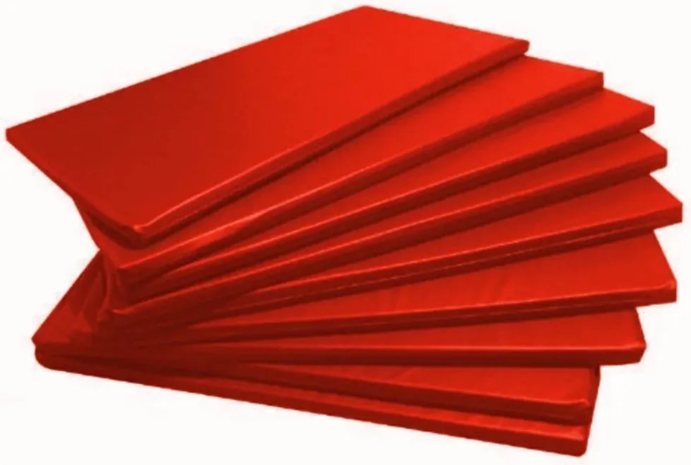 Colchonetes Gin�Stica, Academia - 90 X 42 X 2 - 5 Unidades (Vermelho)