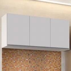 Armário Aéreo de Cozinha 120cm 3 Portas Virgínia Branco - Lumil