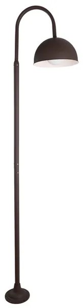 Poste Aluminio Vidro Marrom 2,18M Ip65 Paul