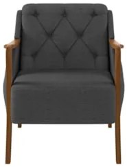 Kit 2 Poltronas Decorativas para Sala de Estar Capitonê Lapa Z32 Linho