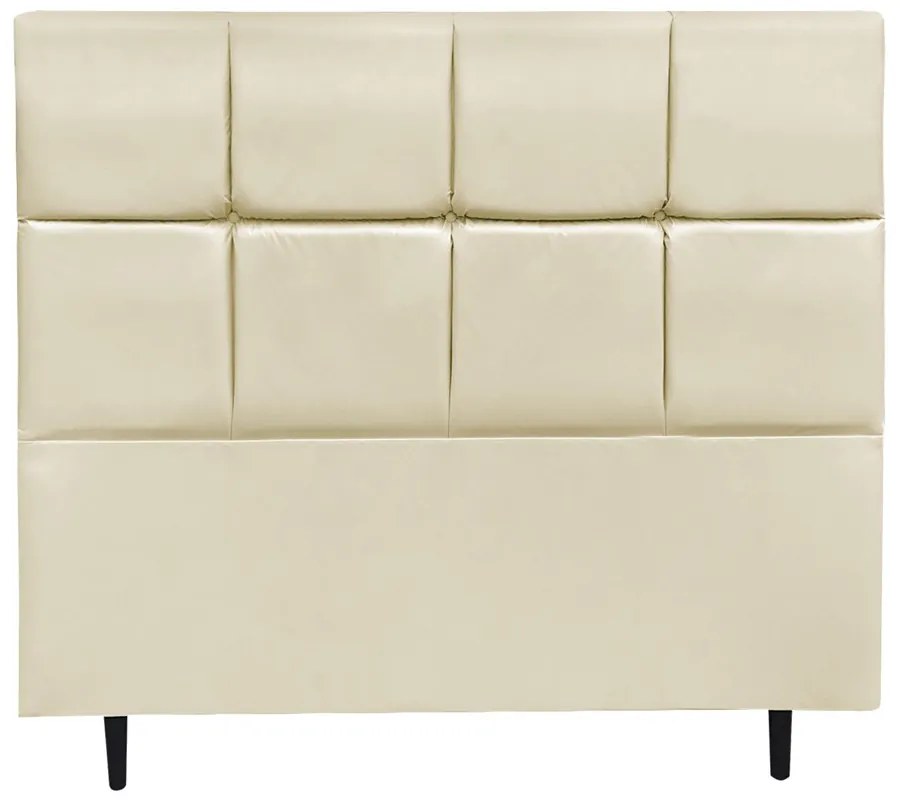 Cabeceira Roma para Cama Box Casal 140 cm Corino I02 - D'Rossi - Bege