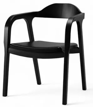 Cadeira Bugre Preto Assento Corino Preto - 76904 Sun House