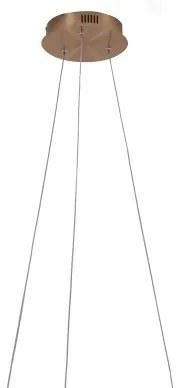 Pendente Oca Aro Ø60X4Cm Led 32W 3000K Bivolt | Bella Iluminação Gd001 (Dourado)