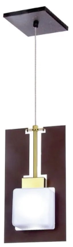 Pendente Vidro Quadrado Corte Laiser 15,5X09X29Cm Metal E Cubo Vidro 0... (GRAFITE / COBRE FOSCO, CLEAR (TRANSPARENTE))