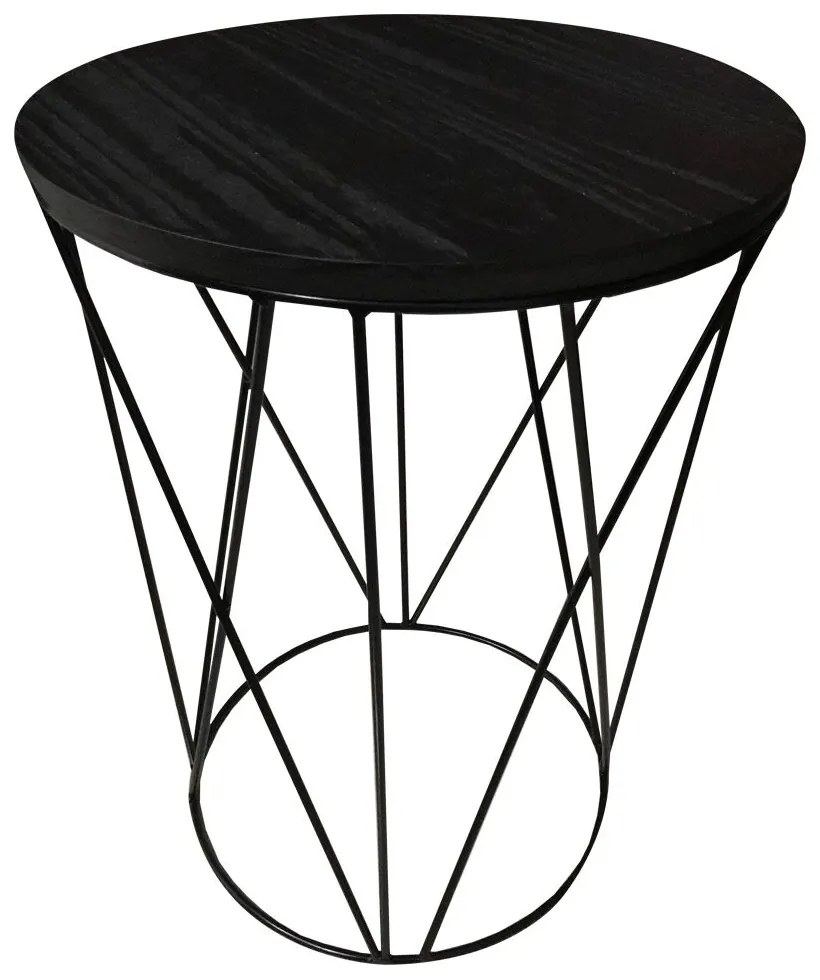 Mesa de Apoio Lateral em Estilo Industrial - D'Rossi
