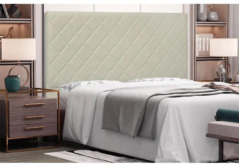 Cabeceira Cama Box Casal 140cm Esmeralda Corano Bege - Sheep Estofados - Bege