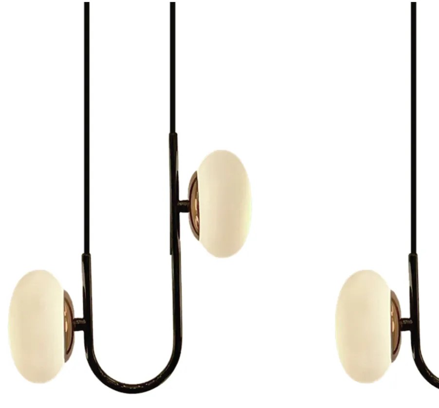 Pendente Ares 94X24X10 Led 30W - Usina 19755/6 Led (BT - Branco Texturizado, 3000k, 110v)