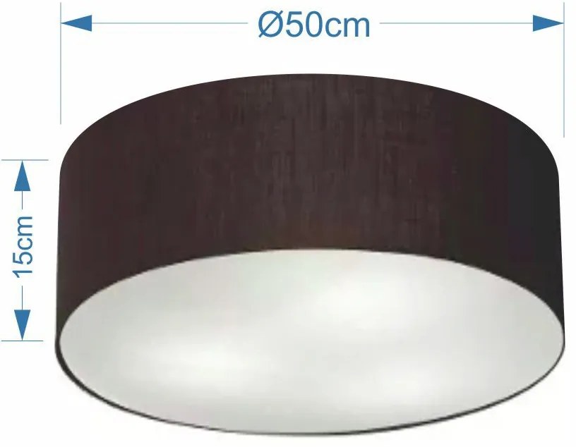Plafon Para Corredor Cilíndrico SC-3014 Cúpula Cor Preto