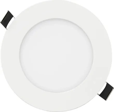 Plafon Led De Embutir Redondo Branco 6W Panel - LED BRANCO NEUTRO (4000K)