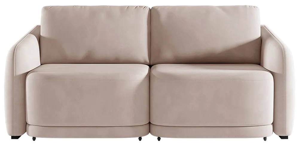 Sofá Cama Modulado Retrátil e Reclinável Decorativo Varsóvia 196cm Veludo Rosê G33 - Gran Belo