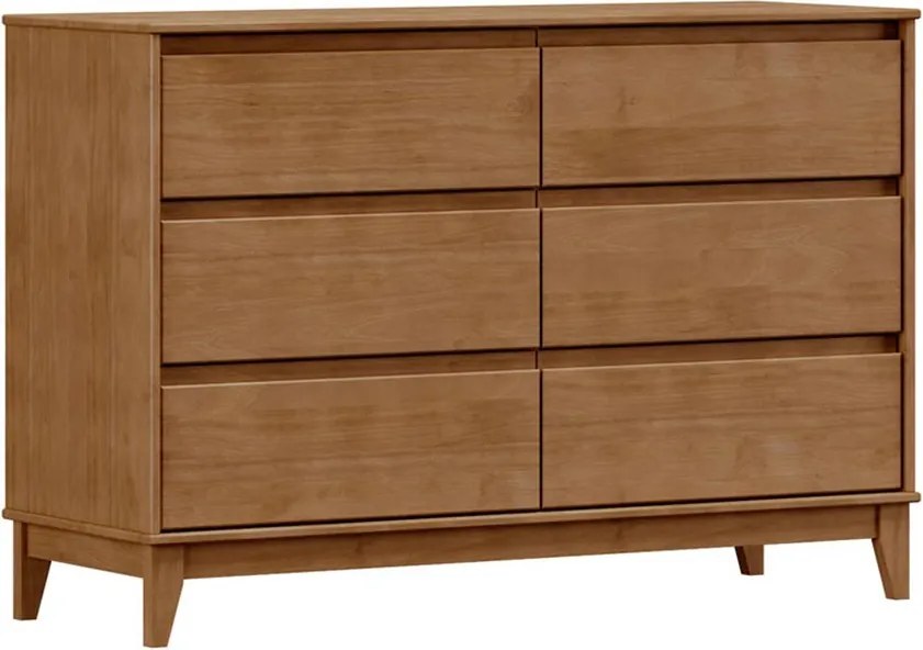 Cômoda Decorativa MDF 6 Gavetas Cullen Freijó - G74 - Gran Belo