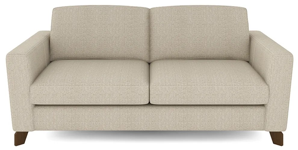 Sofá Sala de Estar Living 3 Lugares 200cm Presley Pés Madeira Linho Off White G52 - Gran Belo