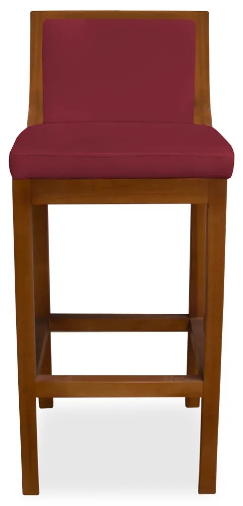 Kit 2 Banquetas Decorativa Josi Veludo Bordo
