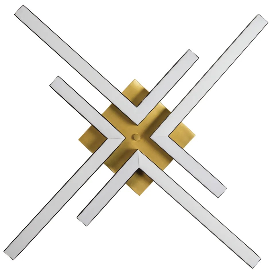 Plafon Play Quadrado 158X158Cm Led 82W Bivolt / "l" C/ 21,5X77Cm | Usi... (GF-M Grafite Metálico, 4000k)