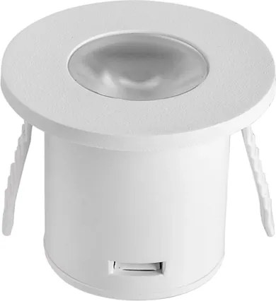 Plafon Led De Embutir Aluminio Branco 1W 30 3000K Woody