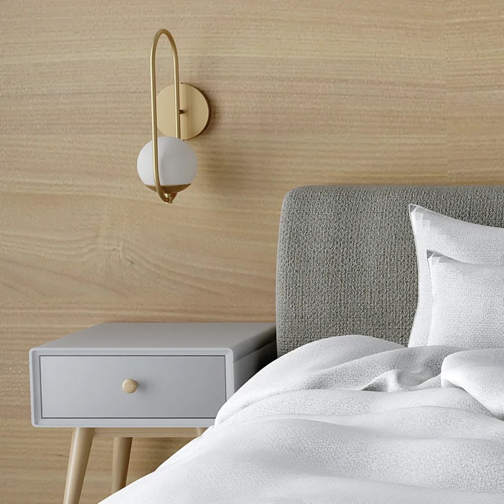 Arandela Elo 12X16X35Cm Aluminio E Globo 01Xg9 - Qimporta Ar2302 (PRETO)