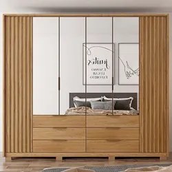 Guarda Roupa Casal Com 4 Espelhos 6 Portas Martin C01 Buriti - Mpozena