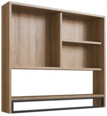 Gabinete de Banheiro Liny 80cm e Espelheira Moscow Mel Z54  - Mpozenat