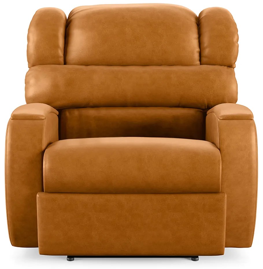 Poltrona do Papai Sala de Cinema Reclinável Kylie Power Touch Massagem USB PU Whisky G23
