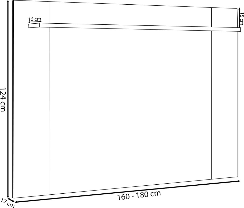 Painel Extensível Tremonti TV até 55 Polegadas Prateleira Nature/Off White G77 - Gran Belo