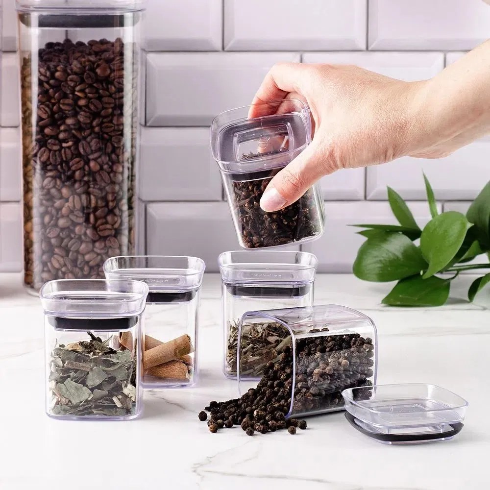 Kit 10 Potes Herméticos de Acrílico - 150ml