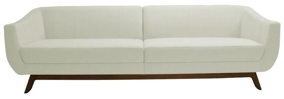 Sofá 4 Lugares Boomer 260cm PU Sintético Bege G15 - Gran Belo