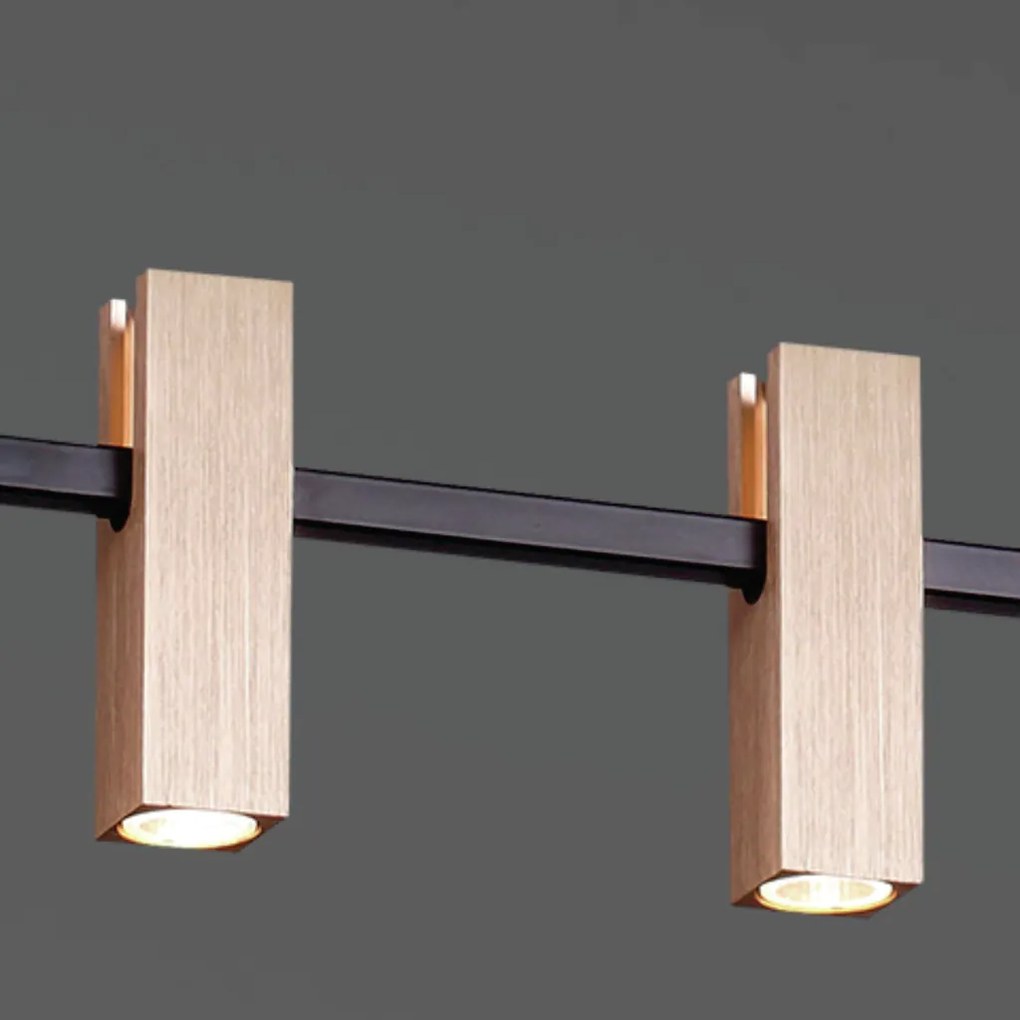 Pendente Sky 09X120Cm Preto E Cobre Led 50W 3000K Ip20 - Opus Dn 37813