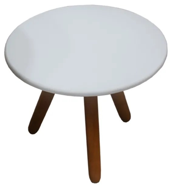 Mesa de Centro para Sala Laura Branco Semi Brilho - Decorar Estofados
