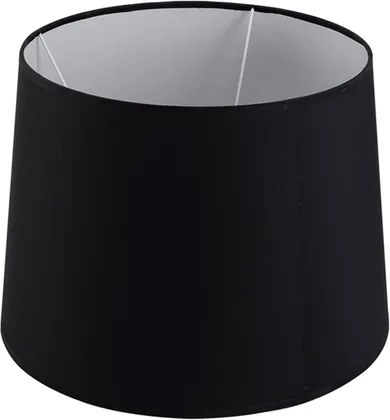 Cupula Tecido Preto Boca Larga 38Cm