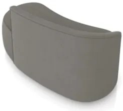 Sofá 2 Lugares Para Sala 140cm Orgânico Wendi Suede Grafite I01 - Mpo