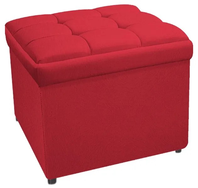 Calçadeira Copenhague 100 cm Solteiro Suede Vermelho - ADJ Decor
