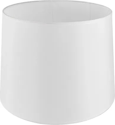 Cupula Para Abajur Tecido Branco Boca Larga 38Cm