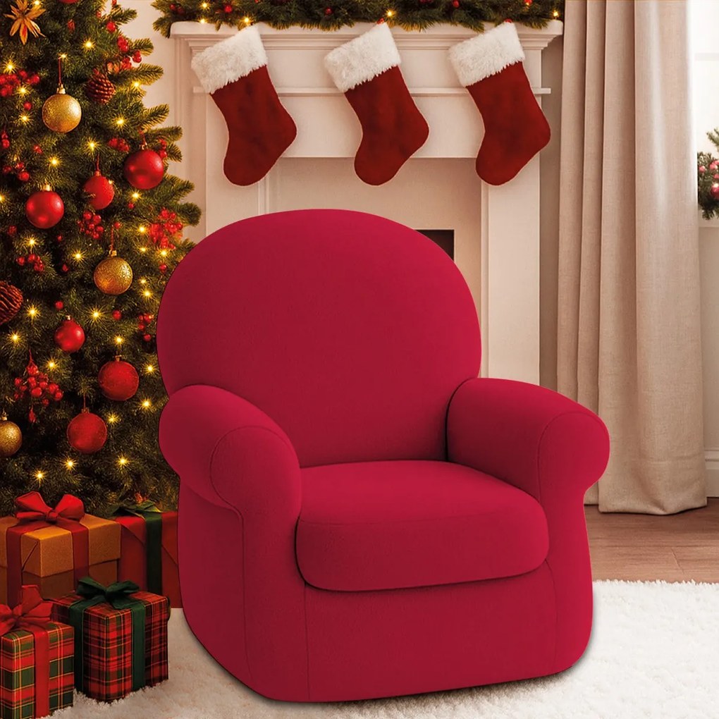 Poltrona Natalina Papai Noel Merry Christmas Suede