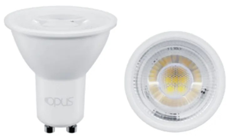 Lâmpada Mr16 Dicroica Gu10 7W 525Lm 2700K 40° Bivolt | Opus Lp 37158