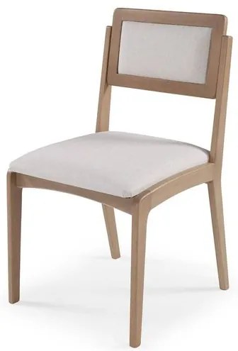 Cadeira Argos Estofada Tecido na cor Cru - 67820 Sun House