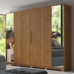 Guarda Roupa Casal Com Pés 6 Portas 2 Com Espelhos 6 Gavetas Atrice D0