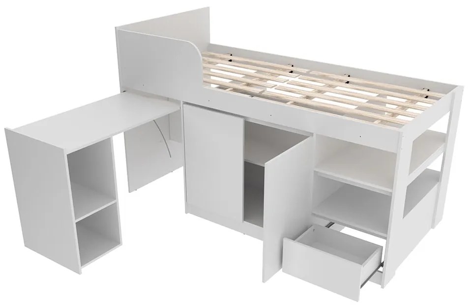 Cama Infantil Juvenil Multifuncional CM8021 MDP Branco G69 - Gran Belo
